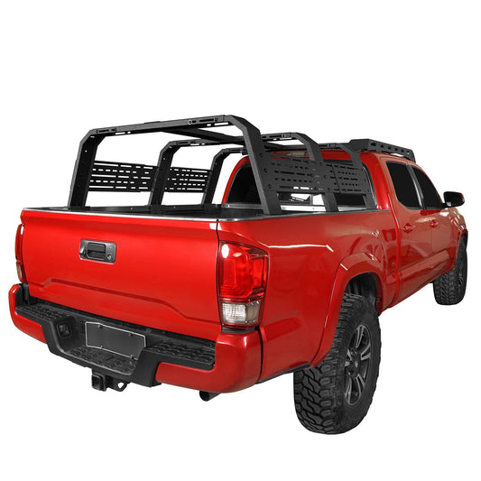 18.8" High Overland Bed Rack Fits Toyota Tacoma & Tundra 6' Bed - Hooke Road - HE.9905-S