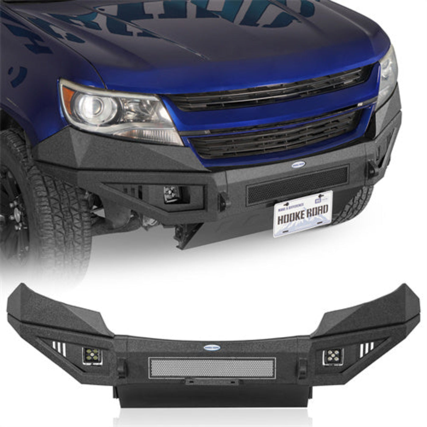 15-20 Chevy Colorado Front Bumper w/Skid Plate(Excluding ZR2 Models) - Hooke Road - HE.9114-S