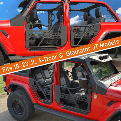 20-25 Jeep Gladiator JT Front & Rear Tubular Doors Guards Crawler - Hooke Road - HE.3009-Z01