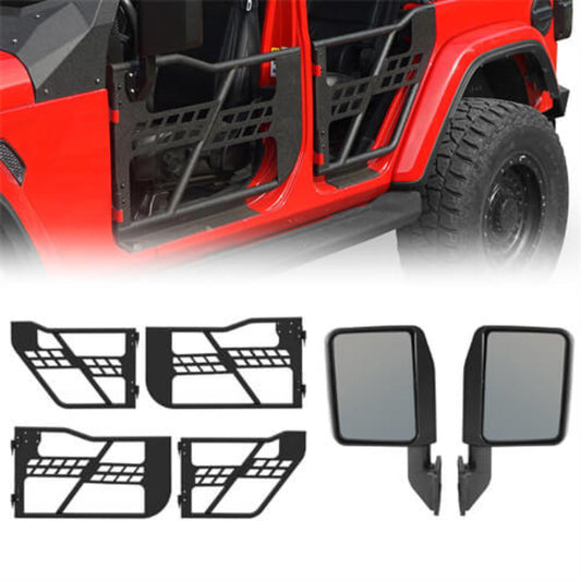 20-25 Jeep Gladiator JT Front & Rear Tubular Doors Guards Crawler - Hooke Road - HE.3009-Z01