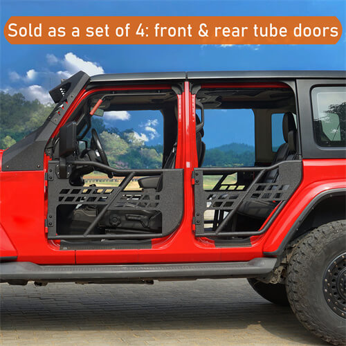 20-25 Jeep Gladiator JT Front & Rear Tubular Doors Guards Crawler - Hooke Road - HE.3009-Z01